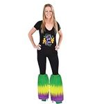 Mardi Gras Furry Leg Covers, One Pair, Costume Accessories for Adults Men And Women Outfit By 4E’s Novelty