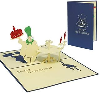 LIN17013, chef cuisinier-pop-up-cartes, cadeau chef cuisinier, Carte d'anniversaire, carte invitation pop up, bon d'achat, carte restaurant, Cartes de vœux, N11