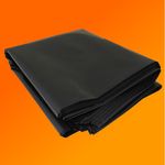 GardenersDream Heavy Duty Plastic Sheeting - 500G Thick Black Plastic Sheeting for Garden, DIY, Yard, Construction, Builders Work - Waterproof Polythene Cover Sheets (4m x 4m)