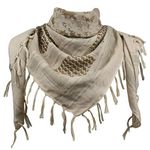 Explore Land Cotton Shemagh Keffiyeh Tactical Desert Scarf Neck Head Wrap with Tassel for Men Women, Desert Camo, One Size