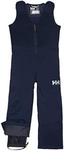 Helly Hansen Unisex-Child Vertical Insulated Fleece Upper Waterproof Legs Bib Pant, 598 Navy, Size 5