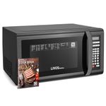 LIVINGbasics 1.6 Cu.ft Countertop Microwave Oven with Smart Sensor, 6 Preset Menus and 10 Power Levels, Large Size, 1500W