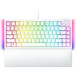 Razer BlackWidow V4 75% Mechanical Gaming Keyboard: Hot-Swappable Design - Compact & Durable - Orange Tactile Switches - Chroma RGB - MF Roller & Media Keys - Comfortable Wrist Rest - White