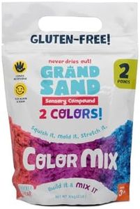 Chuckle & Roar Grand Sand Color Mix – Never-Dry Tactile Sensory Sand for Kids, Construction-Inspired Fidget & Craft Play, Preschool Learning Toy, Ages 3+