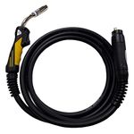 MB25 MIG Welding Torch Lance 25AK FIT Gas GASLESS 4M Cable w/Tips (Torch + 0.8mm Tips)