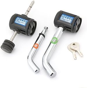 Reese Towpower 7054530 EZ Access II Stainless Steel Class I-IV Dual Bent Pin Receiver and Coupler Lock (5/8" and 1/2")