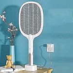 SHREEGUN VILLA Anti Mosquito Racquet Insect Killer,Mosquito Racket,Mosquito Killer,Bat Fly swatter Mosquito,bat Bug Zapper Racket,for Home & Garden with (led Light)