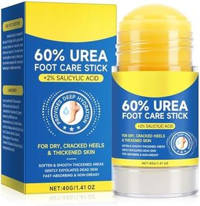 Urea Cream 60% for Feet: Heel Balm Plus with 2% Salicylic Acid for Dry Cracked Feet and Cracked Heel Repair - Hydrating Foot Cream Stick for All Skin Types 40g