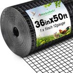 Amagabeli Black Hardware Cloth 1 x 