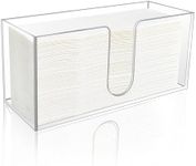 1Pack Acrylic Countertop Paper Towel Holder, Paper Towel Dispenser Countertop/Acrylic Napkin Holder(5mm Acrylic) C-fold or MultiFold Trifold Paper Towels for Bathroom, Kitchen,Restaurant (1)