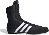 adidas Box Hog II Boxing Shoe - Breathable Mesh, Durable Sole for Performance, Black/White, 9