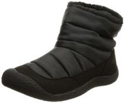 KEEN Men's Howser Fold Down Warm Indoor Outdoor Comfortable Slipper Boots, Black/Black, 10.5