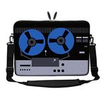 Meffort Inc 17 17.3 inch Neoprene Laptop Sleeve Bag Carrying Case with Hidden Handle and Adjustable Shoulder Strap - Movie Projector