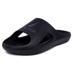 Nautica Men's Athletic Slides Sport Shower Sandals for Indoor & Outdoor - Lightweight, Durable and Comfortable, Black, 11