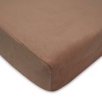 American Baby Company Heavenly Soft Chenille Fitted Crib Sheet for Standard Crib and Toddler Mattresses, Chocolate, Pack of 1