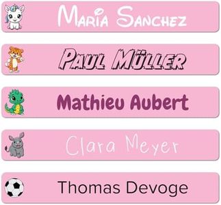 120 Etichette Adesive Personalizzate Scuola - Ideali per matite, Forniture Scolastiche, Asilo, Scuola Elementare e Oggetti Personali - Etichette per indrizzi