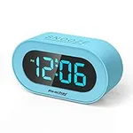 REACHER Kids Blue Alarm Clock with 
