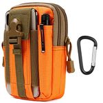 flintronic Tactical Waist Bags, Universal Outdoor Waist Bag | Molle EDC Pouch + Outdoor Hook | Utility Gadget Waist Bag with Cell Phone Holster for Sports, Hiking, Camping, Traveling