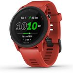 Garmin Forerunner 745 Lightweight GPS Running and Triathlon Smartwatch, Multisport Profile, Advanced Training Features, Music Storage, Safety and Tracking Features , Up to 7 days Battery Life, Red