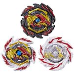 BEYBLADE Burst Evolution Trio Devolos 3-Pack - Erase Devolos D5, Venom Devolos D5, Abyss Devolos D6 Balance-Type Battling Game Top Toys