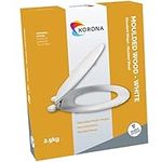 Korona TS100 Moulded Wood Toilet Seat (2.9kg White)