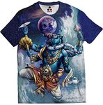 STAND OUT Men's & Women's Regular Fit T-Shirt (Varaha_Blue_Medium)