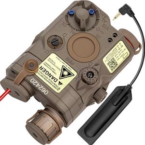 ACTIONUNION Airsoft PEQ-15 IR Laser + Visible Red Laser + White LED Flashlight (Tan)