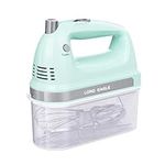 Lord Eagle Electric Hand Mixer, 300W Power Handheld Mixer Kitchen for 5-Speed Baking Cake Egg Cream Food Beaters Whisk, with Snap-On Storage Case, Green