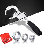 HCPBRS Universal Adjustable Double-ended Wrench, 2024 Upgrade Multipurpose Bathroom Sink Wrench Set, Universal Bathroom Faucet Sink Water Pipe Wrench Repair Tool for Disassembly and Assembly (Boxed)