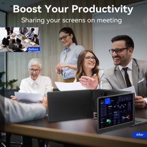 KPKUE 14" Dual Laptop Monitor – Portable External Display