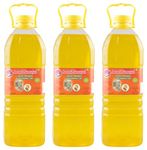 Ammi Samayal Wood Edible Pressed Groundnut Oil | Cold Press Oil, Rich In Vitamin, Antioxidant Oil For Cooking | Pure Peanut Oil Food & Edible Purpose | Helps In Healthy Tasty Meals | Pack -3 | 2L Each