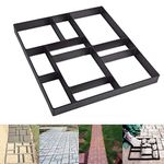 Skelang Rectangular Pavement Mold, Reusable Path Maker Mold, Concrete Cement Mould 17.7"×15.7"×1.57", Stepping Stone Mould for DIY Garden Concrete Path, Patio Lawn Walkway, Yard Floor Paving