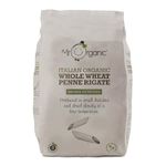 Mr Organic - Organic Whole Wheat Penne 500g - Non GMO & Preservative Free - Vegan - Made in Italy, Case of 12 Packs