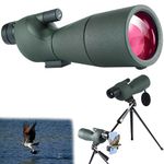 AVEDIA Monoculars for Long Distance - 25-75x60 Monocular Telescope with Tripod, Extra-Wide View Spotting Scope for Camping, Wildlife, Bird Watching, Hunting, Travelling