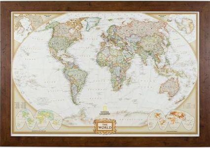 Craig Frames Wayfarer, Executive World Push Pin Travel Map