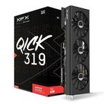 XFX Speedster QICK319 RX 7700 XT Black Gaming Graphics Card 12GB GDDR6 HDMI 3xDP, AMD RDNA 3 RX-77TQICKB9