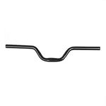 Mountain Bike Handlebars, Bicycle Riser Bar Aluminum Alloy Fixed Gear Handlebar 25.4mmx520mm for Mountain Road Bikes MTB(Black)