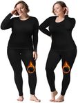 Patelai 2 Sets Plus Size Long Therm