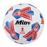 Mitre Mini FA Cup Football, White/Blue/Red, Mini