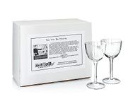 HISTORY COMPANY Nick & Nora 1934 “Art Moderne” Crystal Cocktail Coupette 2-Piece Set (Gift Box Collection)