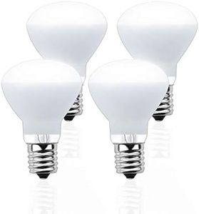 Lustaled R14 Mini Reflector LED Bulbs, 4W R14 LED E17 Intermediate Base Flood Lights Warm White 3000K 40 Watt R39 Incandescent Equivalent for Appliances Reading Lamp Range Hood Lighting (4-Pack)