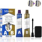 AB Metal Glue, High Strength Metal to Metal Glue 80g, Metal Repair Paste, Heat Resistant Glue, Metal to Metal Glue for Water Tanks, Metal Pipes, Mechanical Equipment, Household