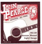 John Pearse P200L Bronze Acoustic Guitar Strings, Light