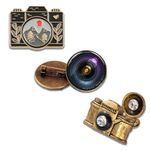 Cute Camera Enamel Pin Set for Backpacks Aesthetic Pins Funny Brooch Lapel Pins Accessory for Badges Hats Bags Photography Lover Gifts, Zinc, enamel