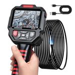 GOTMEET Borescope Camera, IP67 Waterproof 1080P HD Digital Endoscope with 8 LED Lights, Inspection Camera for Automotive, Plumbing, HVAC, Support Take Photos/Record Video, Gadgets Tool (3.28FT)