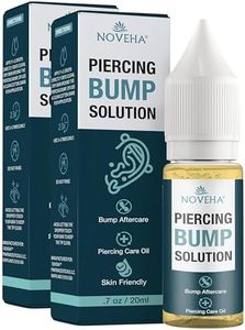 NOVEHA Piercing Bump Solution (2x20ml) for Keloid Reduction | Soothing Solution Tea Tree Oil Formula for Scars & Keloid Bump Removal | Safe & Natural Piercing Aftercare Skin Recovery for Face & Body