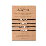 VGWON 2/3/4 Pcs Sisters Bracelet, Best Friend Bracelets, Sisters Gifts from Sister, Matching Heart Long Distance Bracelets, Gift for Thanksgiving Christmas, Stainless Steel, not know,