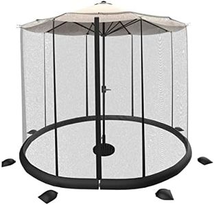 Pure Garden Patio Umbrella Mosquito Net-Bug Screen for 10-11' Patio Table Umbrellas & Furniture