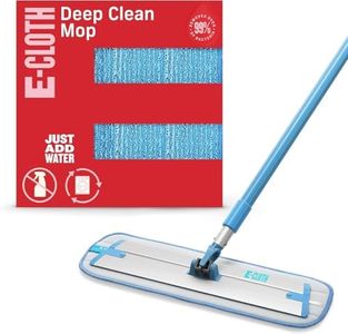 E-Cloth Deep Clean Microfiber Mop - Multi-Surface Cleaning & Dust Mop for Hardwood Floors, Stone, Laminate, or Tile Scrubbing - Floor Mops for Cleaning - 1 Reusable Mop Pad