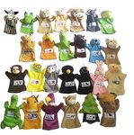 Sofix Hand Puppets Big Animals Soft Toys Learning Toys - Set of 26-9 inch/23 cm